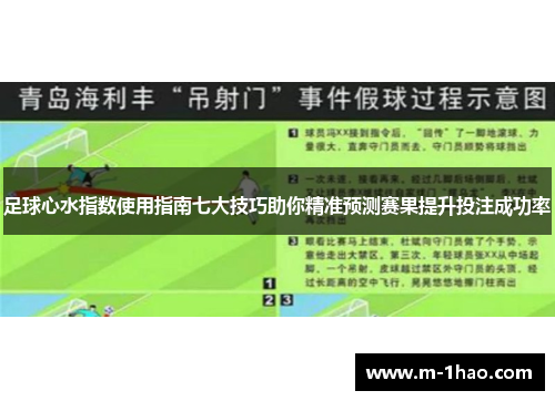 足球心水指数使用指南七大技巧助你精准预测赛果提升投注成功率