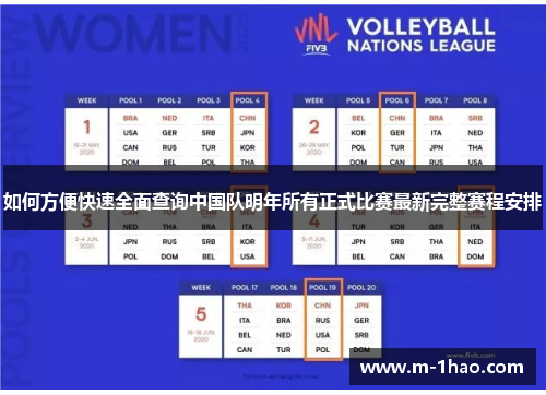 如何方便快速全面查询中国队明年所有正式比赛最新完整赛程安排 如何方便快速全面查询中国队明年所有正式比赛最新完整赛程安排